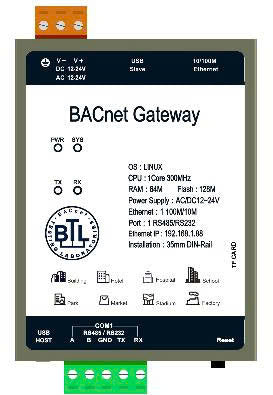 Bộ chuyển đổi tín hiệu Modbus RTU sang Bacnet IP